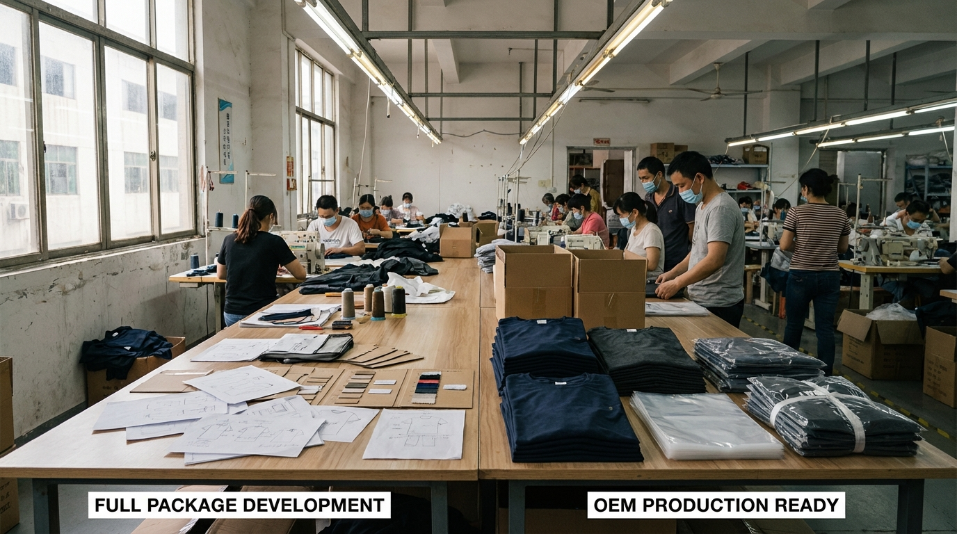 Full Package Production vs OEM: Which Is Better for New Clothing Brands