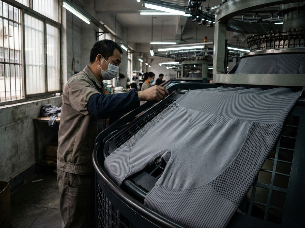 Seamless sportswear development and fabric inspection